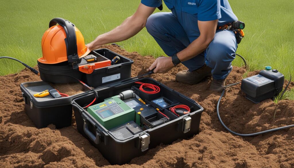 high-tech underground water leak detection